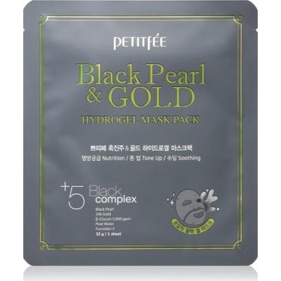 Petitfée Intensywna maska hydrożelowa Black Pearl & Gold z 24-karatowym złotem 32 g
