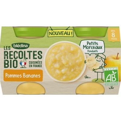 Blédina I Cropti Bio Doniczki Jabłka Banan 2 x 130g