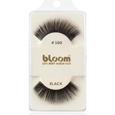 Bloom Naturalne sztuczne rzęsy z naturalnych włosów nr 100 (czarne) 1cm
