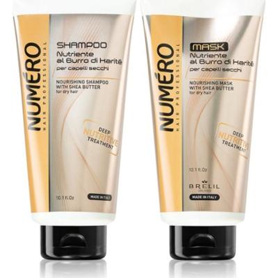 Brelil Professional Zestaw upominkowy (do włosów suchych) szampon odżywczy 300 ml + odżywcza maska z masłem shea 300 ml