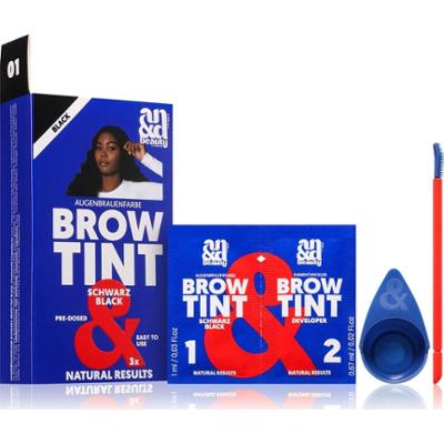 A.N.D. Beauty Brow Tinta do brwi kolor czarny 3× 1,67 ml