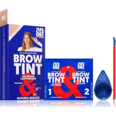 A.N.D. Beauty Brow Tinta do brwi kolor Light Brown 3× 1,67 ml