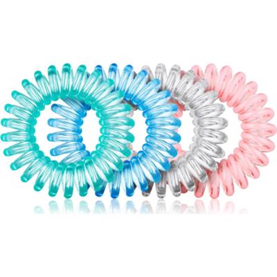 BrushArt gumki do włosów Clear Wymieszaj 4 kawałki