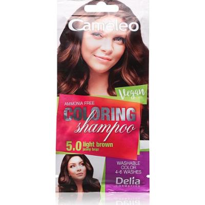 Delia Cosmetics Cameleo szampon farbowany do włosów farbowanych 5.0 Jasny Brąz 40 ml
