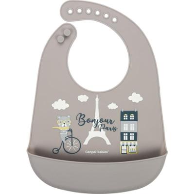 Canpol babies Bonjour Paryż Bibs Śliniak beżowy 1 szt