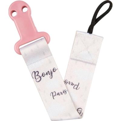 Canpol babies Taśma do smoczka Bonjour Paris Pink 1 szt