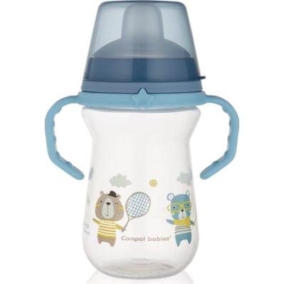 Canpol babies Kubek Bonjour Paris z uchwytami Niebieski 6m+ 250 ml
