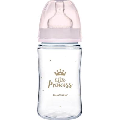 Canpol babies Butelka Royal Baby 3m+ różowy 240 ml