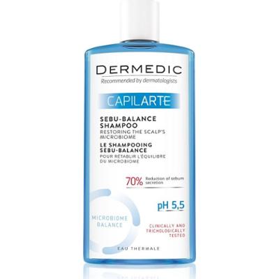 Dermedic Szampon głęboko oczyszczający Capilarte do skóry głowy tłustej 300 ml