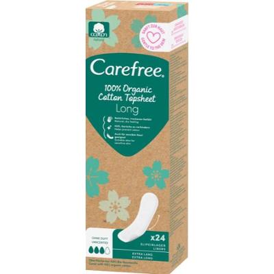 Carefree Wkładki higieniczne długie z bawełny organicznej 24 szt