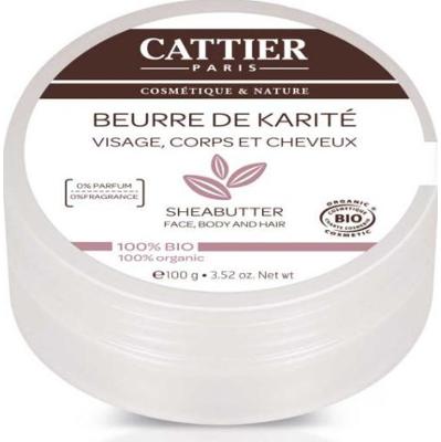 Cattier Organiczne Masło Shea Do Twarzy, Ciała i Włosów 100G
