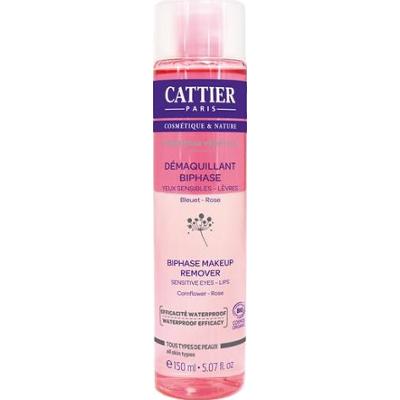 Cattier Symfonia Roślinny Dwufazowy Płyn do Demakijażu Wrażliwe Oczy i Usta ORGANICZNY 150ML