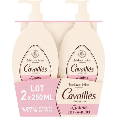 Cavaillès L'Intimo Bardzo miękki zabieg oczyszczający bieliznę - OPAKOWANIE 2x250ml