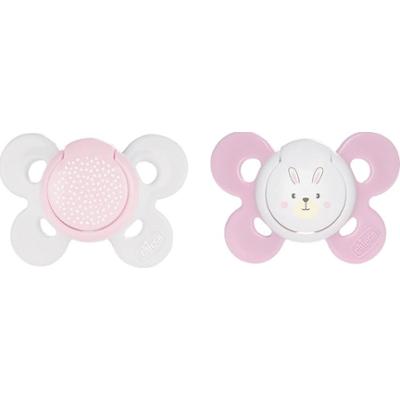 Chicco Physio Comfort 0-6m smoczek Girl-Dots/Rabbit 2 szt