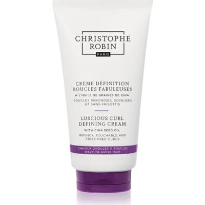 Christophe Robin Soczysty krem wygładzający do włosów falowanych i kręconych z olejkiem z nasion chia 150 ml