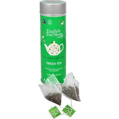 English tea shop Czysta organiczna zielona herbata 15 piramidek w puszce