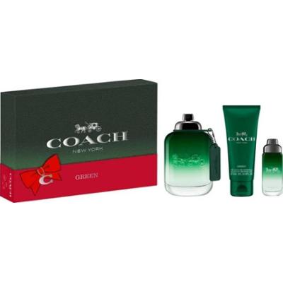 Coach Coach Green - Woda toaletowa 100 ml + Żel pod prysznic 100 ml + Woda toaletowa 15 ml
