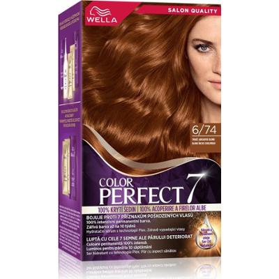 Wella Farba do włosów Color Perfect kolor 6/74 Ciemny blond Bursztynowy