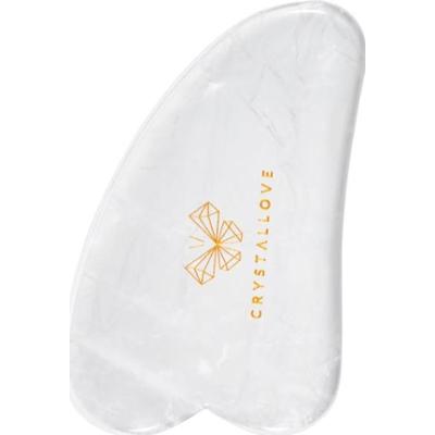 Crystallove Clear Kwarc Gua Sha narzędzia do masażu 1 szt