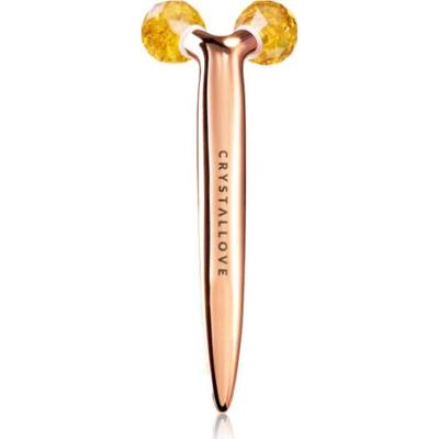 Crystallove Mleczny bursztyn 3D Lift & Sculpt Roller Narzędzia do masażu twarzy 1 szt