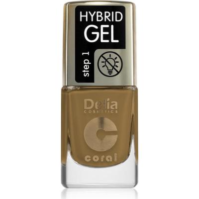 Delia Cosmetics Koralowy lakier żelowy hybrydowy bez lampy UV/LED kolor 124 11 ml