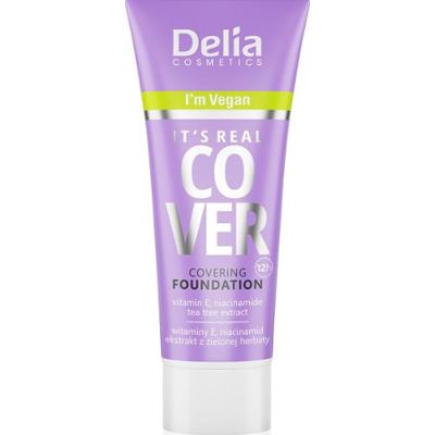 Delia Cosmetics It's Real Cover Podkład kryjący Kolor 201 Wanilia 30 ml