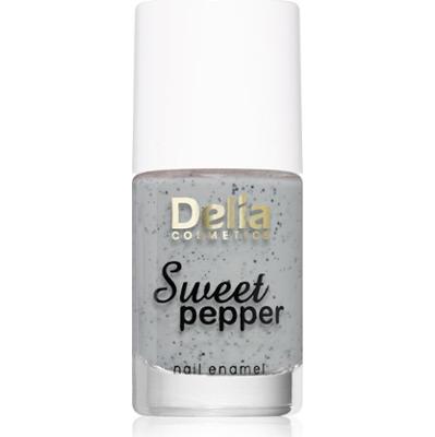 Delia Cosmetics Lakier do paznokci Sweet Pepper Black Particles kolor 01 Cloudy 11 ml