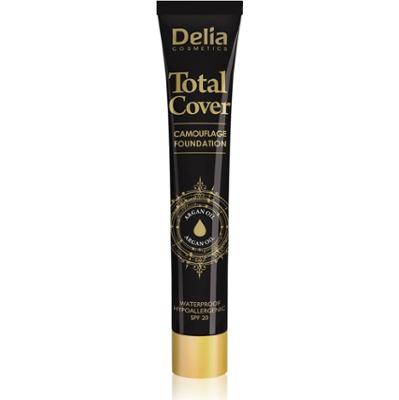 Delia Cosmetics Podkład wodoodporny Total Cover Spf 20 Color 52 Ivory 25 G