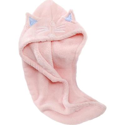Deni Carte - uroczy turban do włosów z kocimi uszami, różowy