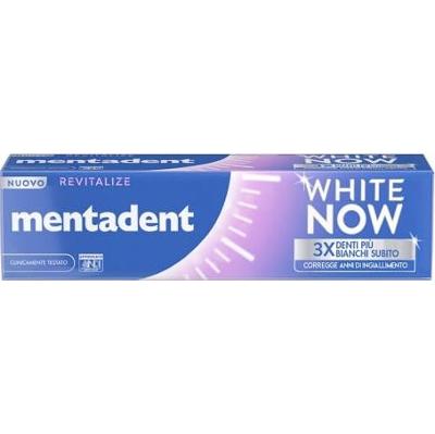 Mentadent Biała pasta do zębów Now 3 X Rewitalizacja 75 ml