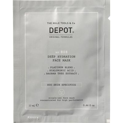 Ustawić Depot 800 Skin Specifics No. 808 Kwas hialuronowy Głęboko nawilżająca/Kojąca i rewitalizująca maska w płachcie na dzień 12 sztuk 13 ml