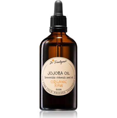Dr. Feelgood Organiczny i surowy olej jojoba do wszystkich rodzajów skóry, nawet skóry wrażliwej 100 ml