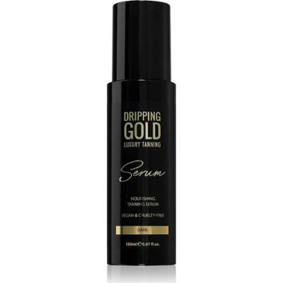 Dripping Gold Luksusowe samoopalające serum samoopalające preparat do ciała i twarzy o ciemnym kolorze 150 ml