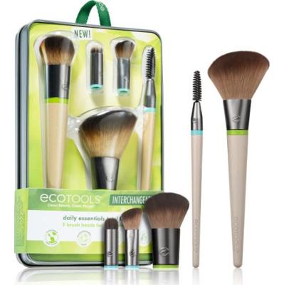 Ecotools Wymienne™ codziennie Essentials Zestaw pędzli z etui 5 szt