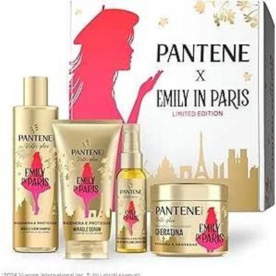 Pantene Emily In Paris Zestaw upominkowy szampon, odżywka, maska i olejek do włosów