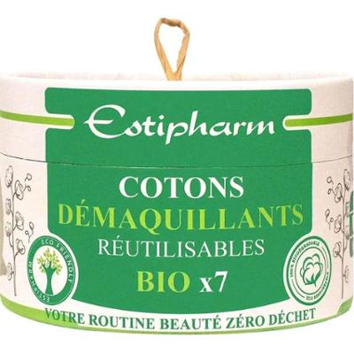 Estipharm Estigreen Cotoni Wielorazowe płyny do demakijażu BIO X7