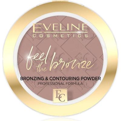 Eveline Cosmetics Feel The Bronze Puder brązujący do konturowania koloru 01 Milky Way 4 g