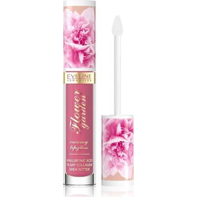 Eveline Cosmetics Flower Garden Kremowy błyszczyk do ust z kwasem hialuronowym Kolor 03 Magnolia Charm 4,5 ml