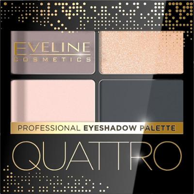 Eveline Paleta cieni do powiek Quattro Professional 2 3,2 g