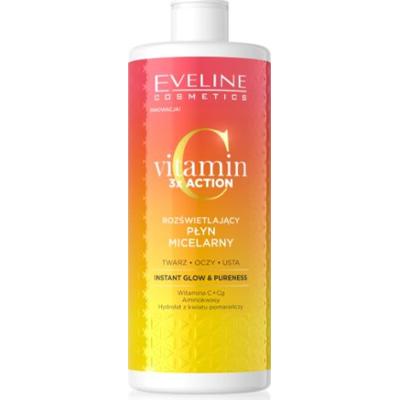 Eveline Cosmetics Witamina C 3X Działanie Rozświetlająco-Nawilżający Płyn Micelarny 500 Mł