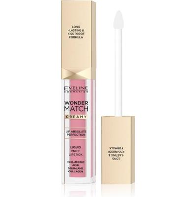 Eveline Cosmetics Wonder Match Długotrwała matowa szminka w płynie z kwasem hialuronowym Kolor 01 Angel Rose 6,8 ml