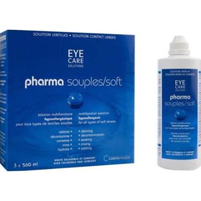 Wielofunkcyjny płyn czyszczący do soczewek miękkich Eye Care 3x360ml