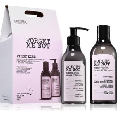 Farmona Nie zapomnij o mnie pierwszy Kiss Pudełko upominkowe First Body Kiss Lekkie serum do ciała 400 ml + First Kiss Oczyszczający żel pod prysznic