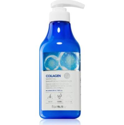 Farmstay Kolagen Water Full Szampon i odżywka 2 w 1 z kolagenem 530 ml