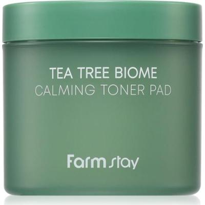 Farmstay Tea Tree Biome Płatki tonizujące łagodzące skórę 140 ml