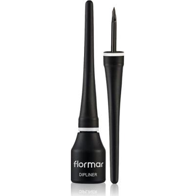 flormar Dipliner długotrwały płynny eyeliner w kolorze czarnym 3,5 ml