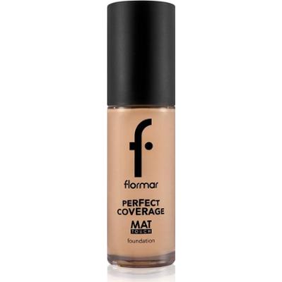 flormar Perfect Coverage Mat Touch podkład matujący do cery mieszanej i tłustej kolor 301 Soft Beige 30 ml