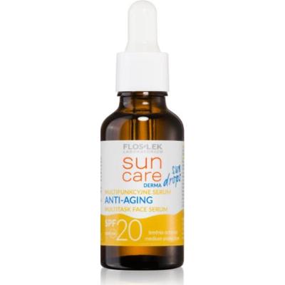 Floslek Laboratorium Pielęgnacja słońca Derma Gocce Serum ochronne o działaniu przeciwzmarszczkowym Spf 20 30 Ml