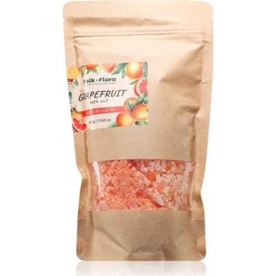Folk & Flora Grejpfrutowa sól do kąpieli o działaniu łagodzącym 500 G