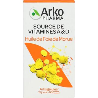Arkopharma Arkocapsule Olej z wątroby dorsza 60 kapsułek